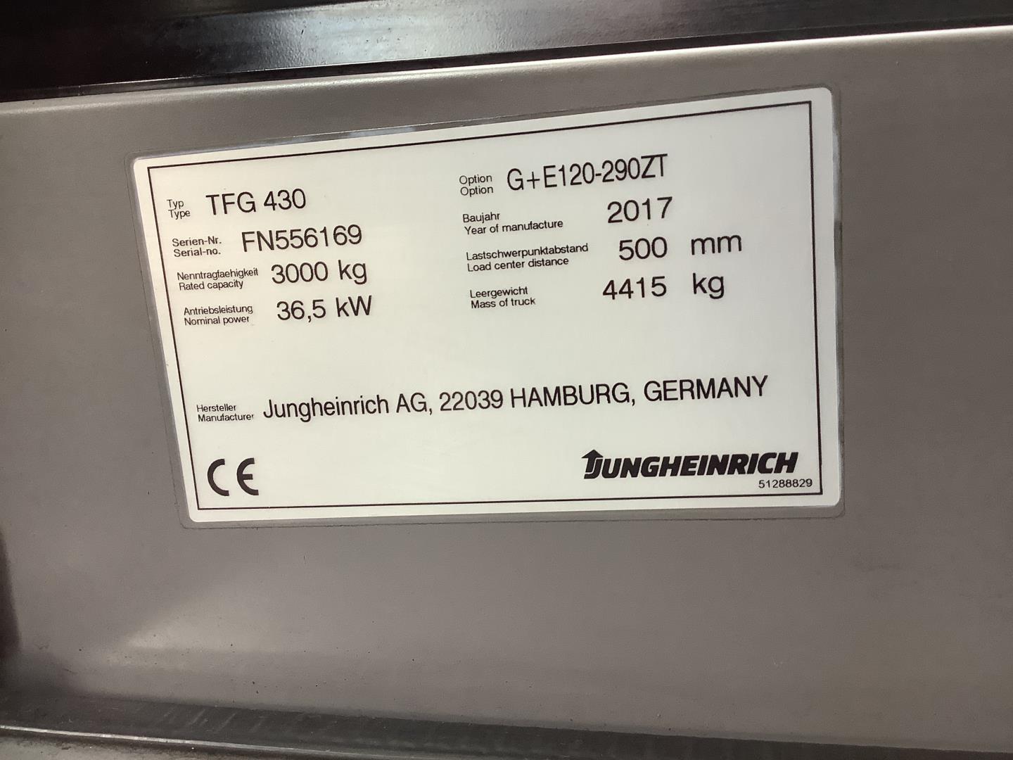 Toyota Gabelstapler Toyota Verbrenner Treibgasstapler <br>Jungheinrich TFG430 <br>Baujahr 2017 <br>Betriebsstunden 2195 <br><br>Mietkauf 328,59 €/Monat 6 Toyota Verbrenner Treibgasstapler <br>Jungheinrich TFG430 <br>Baujahr 2017 <br>Betriebsstunden 2195 <br><br>Mietkauf 328,59 €/Monat – Bild 6