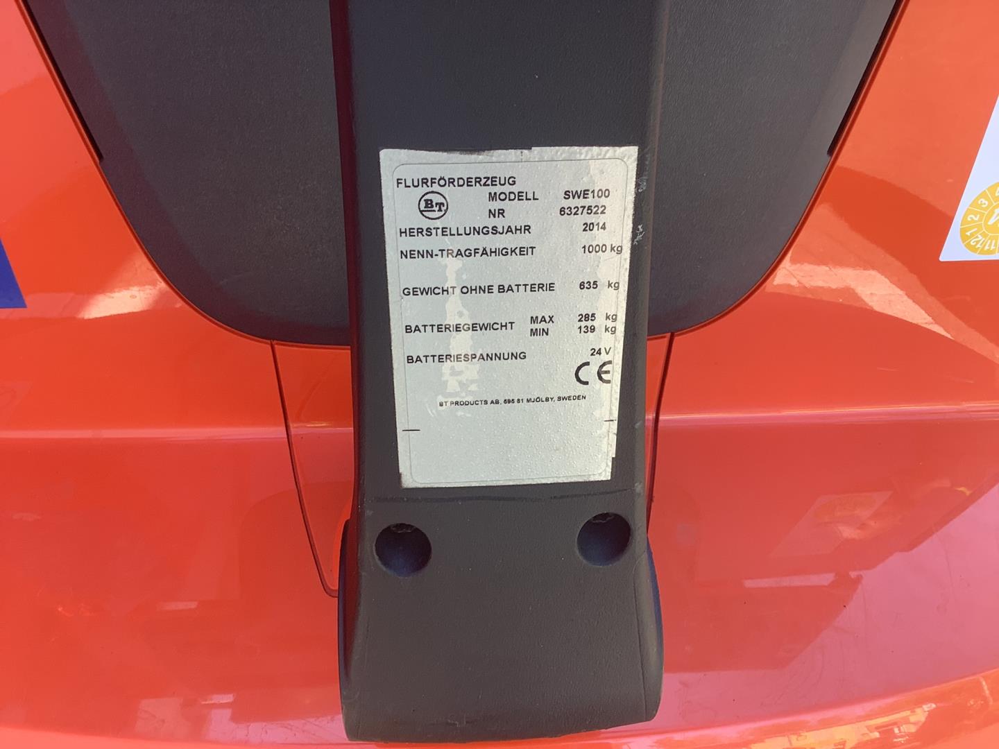 Toyota Gabelstapler Hochhubwagen <br>Toyota SWE100 <br>Baujahr 2014 <br>Betriebsstunden 1167 <br><br>Mietkauf 74,30 €/Monat 10 Hochhubwagen <br>Toyota SWE100 <br>Baujahr 2014 <br>Betriebsstunden 1167 <br><br>Mietkauf 74,30 €/Monat – Bild 10