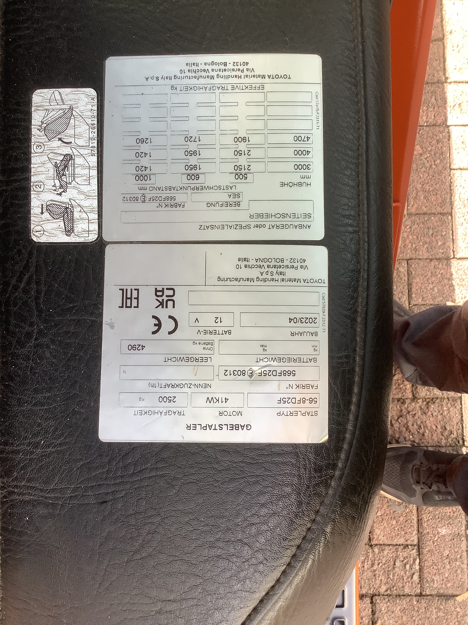 Toyota Gabelstapler Toyota Verbrenner Dieselstapler <br>Toyota 56-8FD25F <br>Baujahr 2023 <br>Betriebsstunden 400 <br><br>Mietkauf 569,66 €/Monat 9 Toyota Verbrenner Dieselstapler <br>Toyota 56-8FD25F <br>Baujahr 2023 <br>Betriebsstunden 400 <br><br>Mietkauf 569,66 €/Monat – Bild 9
