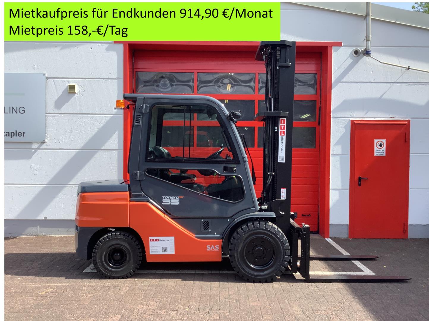 Toyota Gabelstapler Toyota Verbrenner Dieselstapler <br>Toyota 56-8FDJ35F <br>Baujahr 2023 <br>Betriebsstunden 1795 <br><br>Mietkauf 823,95 €/Monat 2 Toyota Verbrenner Dieselstapler <br>Toyota 56-8FDJ35F <br>Baujahr 2023 <br>Betriebsstunden 1795 <br><br>Mietkauf 823,95 €/Monat – Bild 2