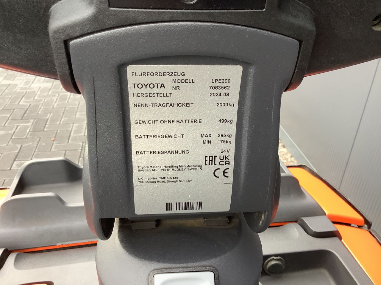 Toyota Gabelstapler Niederhubwagen <br>Toyota LPE200 <br>Baujahr 2024 <br>Betriebsstunden 1100 <br><br>Mietkauf 130,44 €/Monat 9 Niederhubwagen <br>Toyota LPE200 <br>Baujahr 2024 <br>Betriebsstunden 1100 <br><br>Mietkauf 130,44 €/Monat – Bild 9
