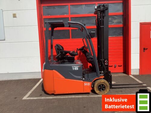 Toyota Gabelstapler Toyota Elektro 3-Rad Stapler <br>Toyota 8FBE16T <br>Baujahr 2018 <br>Betriebsstunden 4491 <br><br>Mietkauf 229,52 €/Monat 8 Toyota-Gabelstapler-212 026161 1