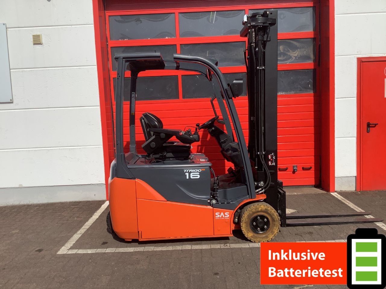 Toyota Gabelstapler Toyota Elektro 3-Rad Stapler <br>Toyota 8FBE16T <br>Baujahr 2018 <br>Betriebsstunden 4491 <br><br>Mietkauf 229,52 €/Monat 1 Toyota Elektro 3-Rad Stapler <br>Toyota 8FBE16T <br>Baujahr 2018 <br>Betriebsstunden 4491 <br><br>Mietkauf 229,52 €/Monat