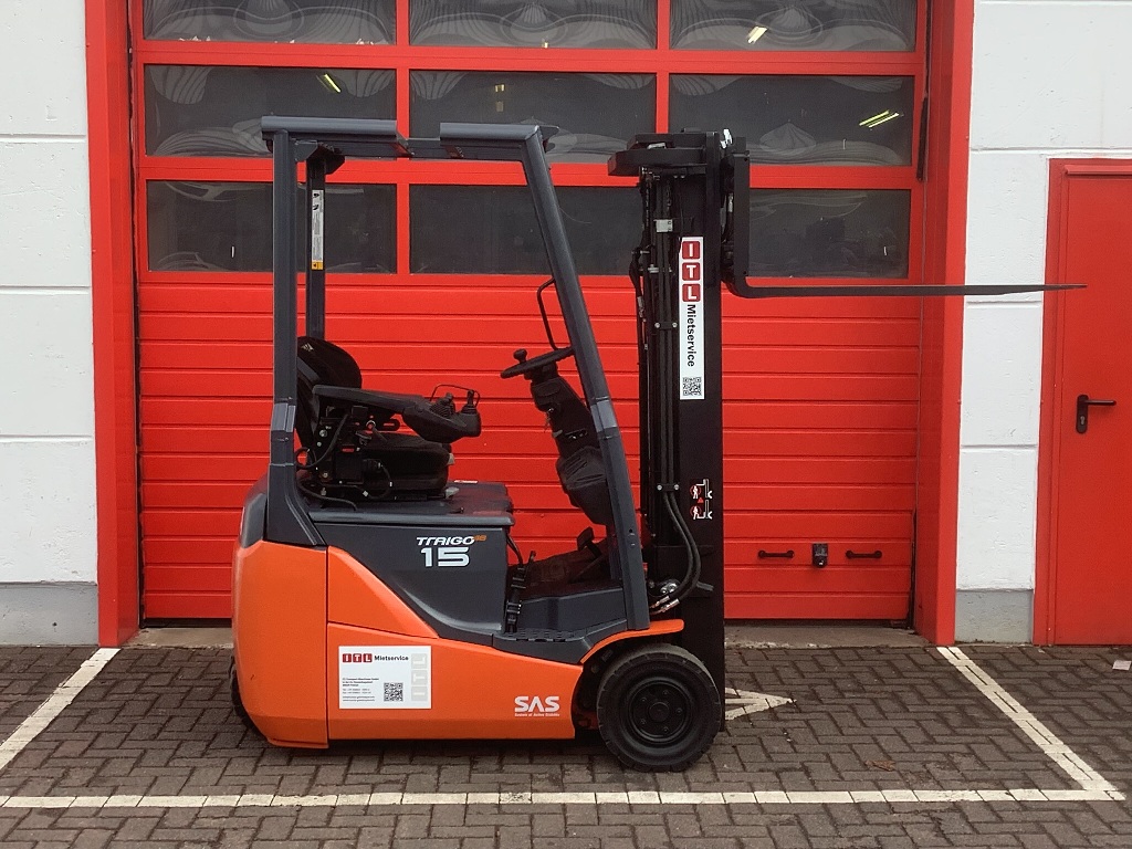 Toyota Gabelstapler Toyota Elektro 3-Rad Stapler <br>Toyota 8FBE15T <br>Baujahr 2020 <br>Betriebsstunden 4652 <br><br>Mietkauf 246,03 €/Monat 3 Toyota Elektro 3-Rad Stapler <br>Toyota 8FBE15T <br>Baujahr 2020 <br>Betriebsstunden 4652 <br><br>Mietkauf 246,03 €/Monat – Bild 3