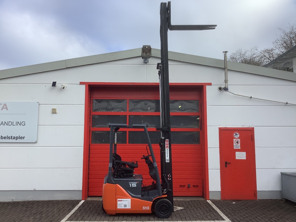 Toyota Gabelstapler Toyota Elektro 3-Rad Stapler <br>Toyota 8FBE15T <br>Baujahr 2020 <br>Betriebsstunden 4652 <br><br>Mietkauf 246,03 €/Monat 4 Toyota Elektro 3-Rad Stapler <br>Toyota 8FBE15T <br>Baujahr 2020 <br>Betriebsstunden 4652 <br><br>Mietkauf 246,03 €/Monat – Bild 4