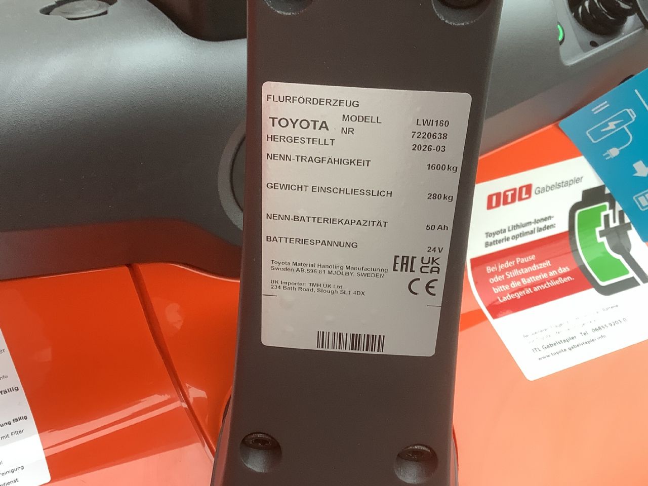 Toyota Gabelstapler Niederhubwagen <br>Toyota LWI160 <br>Baujahr 2026 <br>Betriebsstunden 0 <br><br>Mietkauf 85,86 €/Monat 7 Niederhubwagen <br>Toyota LWI160 <br>Baujahr 2026 <br>Betriebsstunden 0 <br><br>Mietkauf 85,86 €/Monat – Bild 7