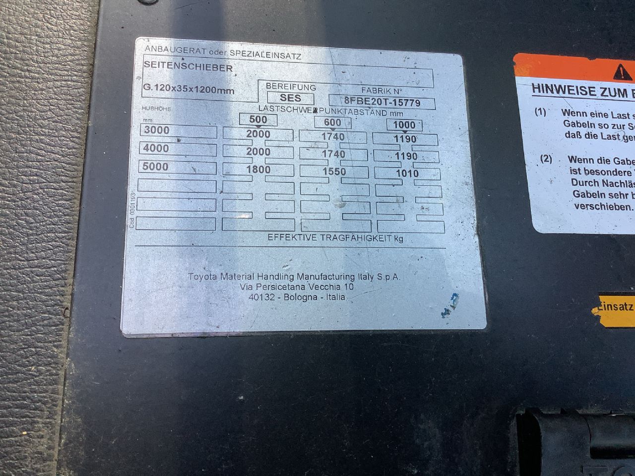 Toyota Gabelstapler Toyota Elektro 3-Rad Stapler <br>Toyota 8FBE20T-Export <br>Baujahr 2020 <br>Betriebsstunden 3041 <br><br>Mietkauf 328,59 €/Monat 8 Toyota Elektro 3-Rad Stapler <br>Toyota 8FBE20T-Export <br>Baujahr 2020 <br>Betriebsstunden 3041 <br><br>Mietkauf 328,59 €/Monat – Bild 8