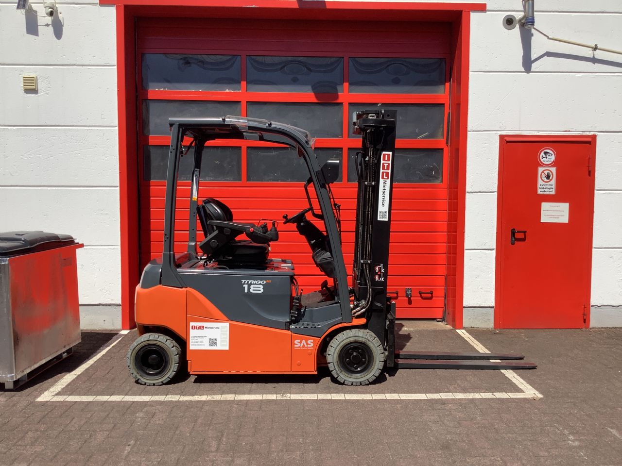 Toyota Gabelstapler Toyota Elektro 4-Rad Stapler <br>Toyota 8FBM18T <br>Baujahr 2021 <br>Betriebsstunden 2615 <br><br>Mietkauf 295,56 €/Monat 2 Toyota Elektro 4-Rad Stapler <br>Toyota 8FBM18T <br>Baujahr 2021 <br>Betriebsstunden 2615 <br><br>Mietkauf 295,56 €/Monat – Bild 2