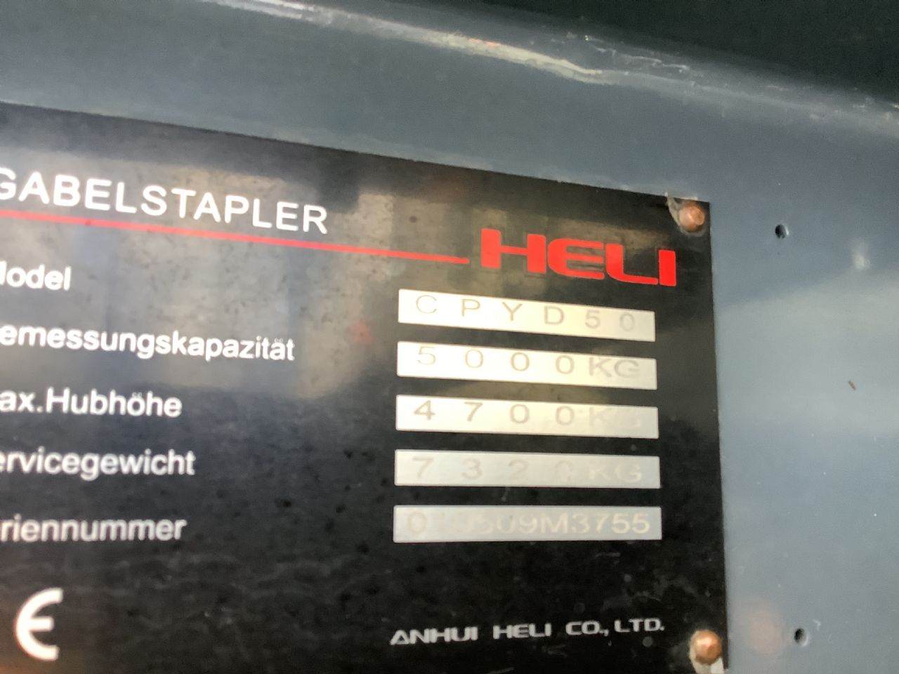 Toyota Gabelstapler Toyota Verbrenner Treibgasstapler <br>Heli CPYD50 <br>Baujahr 0 <br>Betriebsstunden 0 <br><br>Mietkauf 312,08 €/Monat 10 Toyota Verbrenner Treibgasstapler <br>Heli CPYD50 <br>Baujahr 0 <br>Betriebsstunden 0 <br><br>Mietkauf 312,08 €/Monat – Bild 10