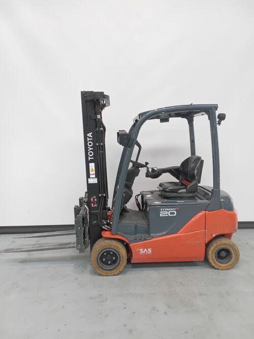 Toyota Gabelstapler Toyota Elektro 4-Rad Stapler <br>Toyota 8FBMK20T <br>Baujahr 2021 <br>Betriebsstunden 3160 <br><br>Mietkauf 290,61 €/Monat 1 Toyota-Gabelstapler-59840 2105011755 1