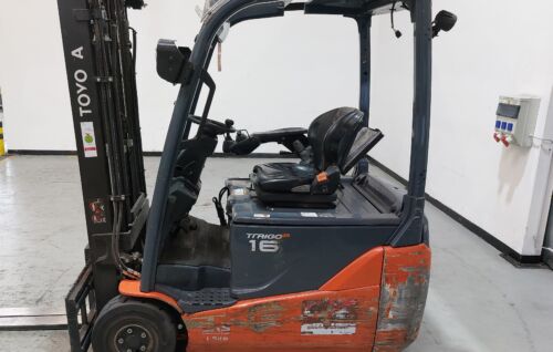Toyota Gabelstapler Toyota Elektro 3-Rad Stapler <br>Toyota 8FBE16T <br>Baujahr 2023 <br>Betriebsstunden 3844 <br><br>Mietkauf 356,66 €/Monat 1 Toyota-Gabelstapler-59840 2303027380 1 1