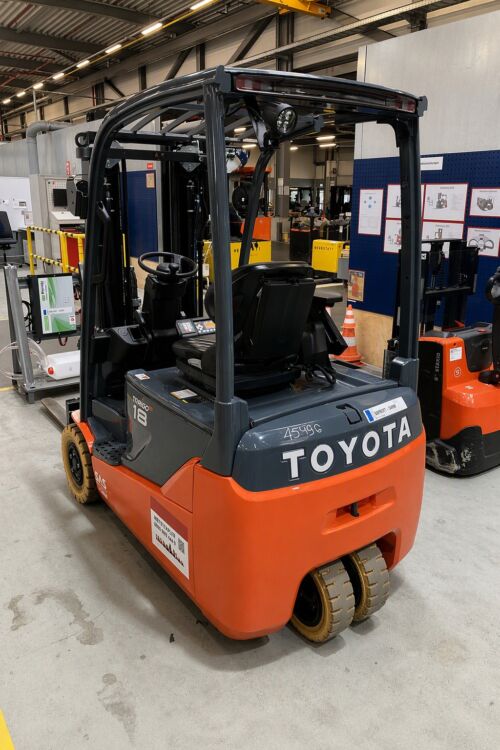 Toyota Gabelstapler Toyota Elektro 3-Rad Stapler <br>Toyota 8FBE18T <br>Baujahr 2024 <br>Betriebsstunden 211 <br><br>Mietkauf 412,80 €/Monat 1 Toyota-Gabelstapler-59840 2405020807 1
