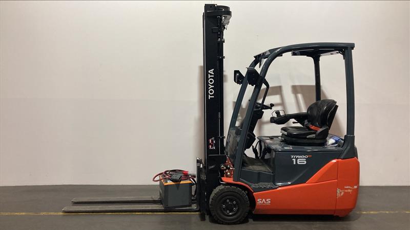 Toyota Gabelstapler Toyota Elektro 3-Rad Stapler <br>Toyota 8FBEK16T <br>Baujahr 2024 <br>Betriebsstunden 249 <br><br>Mietkauf 363,26 €/Monat 1 Toyota Elektro 3-Rad Stapler <br>Toyota 8FBEK16T <br>Baujahr 2024 <br>Betriebsstunden 249 <br><br>Mietkauf 363,26 €/Monat