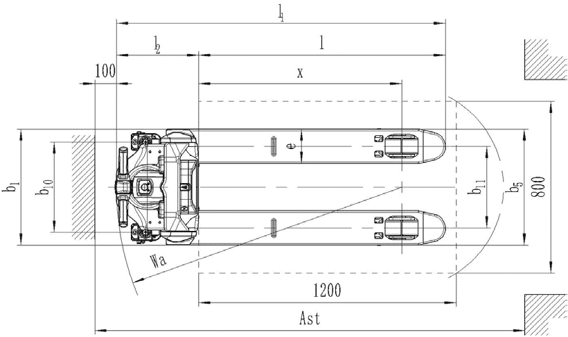 Toyota Gabelstapler Hubwagen TOYOTA Tyro LHE130 1.3t mit Lithium-Ionen Batterie 14 Hubwagen TOYOTA Tyro LHE130 1.3t mit Lithium-Ionen Batterie – Bild 14