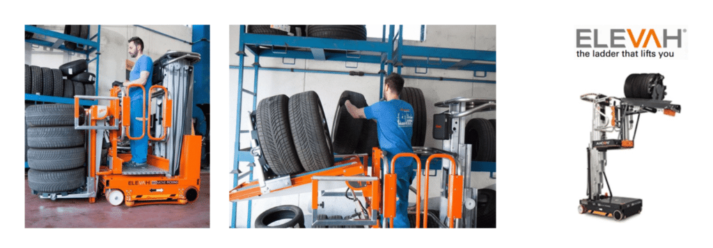 ITL Freisen Elevah Reifen-kommissionierer Reifen einlagern Freisen