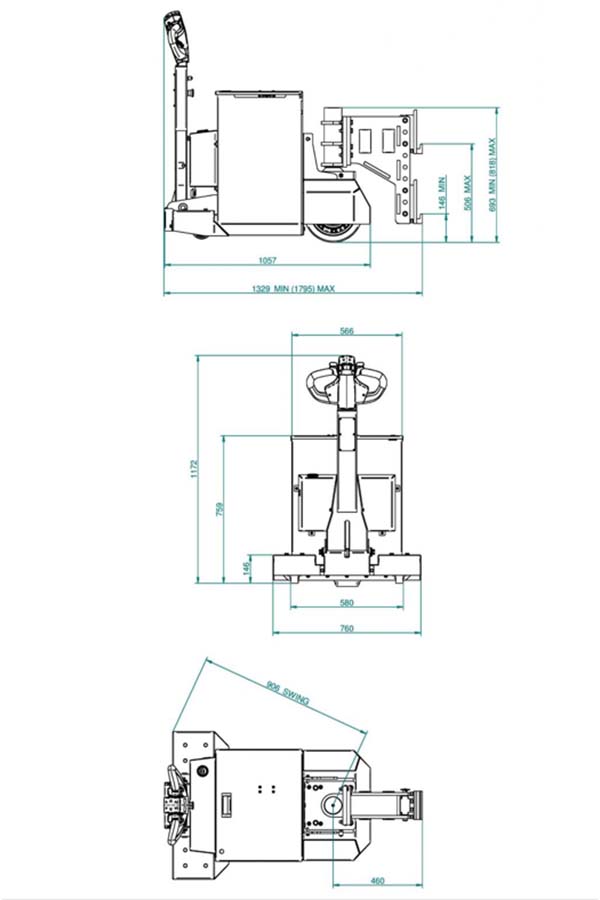 Toyota-Gabelstapler-ITL Transportmaschinen GmbH Toyota Gabelstapler MasterMover Elektroschlepper MT20 1500 detail03