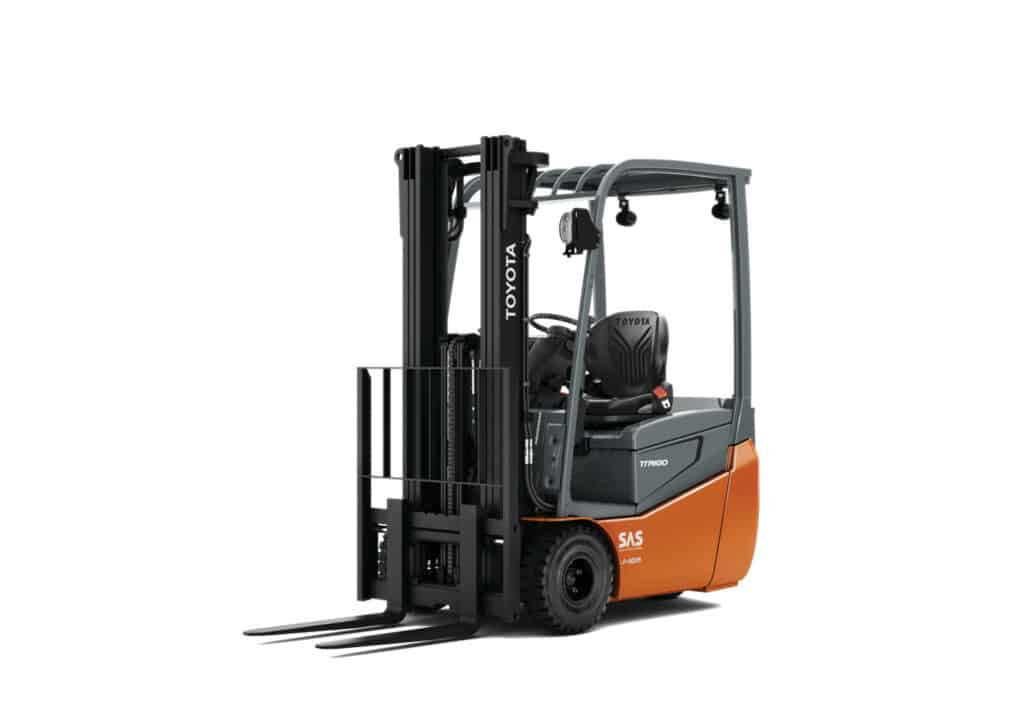 Toyota Gabelstapler Kleiner E-Stapler Traigo24 1 Toyota-Gabelstapler-TRG24 S006A3 1