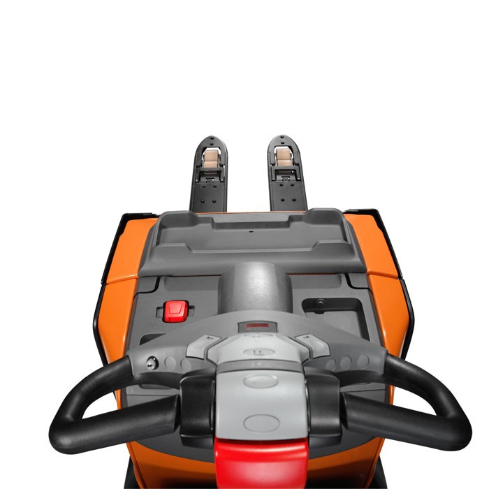 Toyota Gabelstapler Miete: Elektro-Niederhubwagen | 2,5 t mit Plattform 5 ITL Gabelstapler Mietstapler Elektro-Niederhubwagen 2,5t mit Plattform Detailansicht