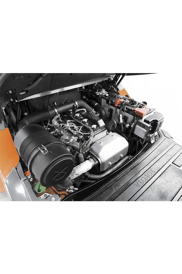 Toyota Gabelstapler Toyota Schwerlast Stapler (5,0 t - 8,0 t) 5 Toyota-Gabelstapler-toyota tonero engine compartment LO 13155.jpg